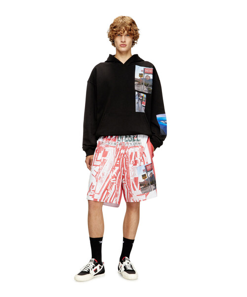 DIESEL(ディーゼル)の「メンズ リラックスフィットプルオーバーパーカー S-BOXT-HOOD-T6(パーカー・メンズ・ブラック・LARGE/XXX-LARGE/MEDIUM/SMALL/X-SMALL/X-LARGE/XX-LARGE)」の2枚目の写真