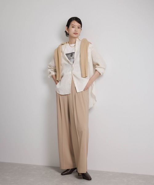 ヨーロピアンリネンレギュラーシャツ/イージーケア（シャツ/ブラウス