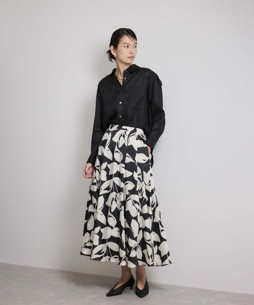 ROPE'(ロペ)の「ヨーロピアンリネンレギュラーシャツ/イージーケア(シャツ/ブラウス・レディース・ブラック/ネイビー/ブラウン/オフホワイト・FREE)」の18枚目の写真