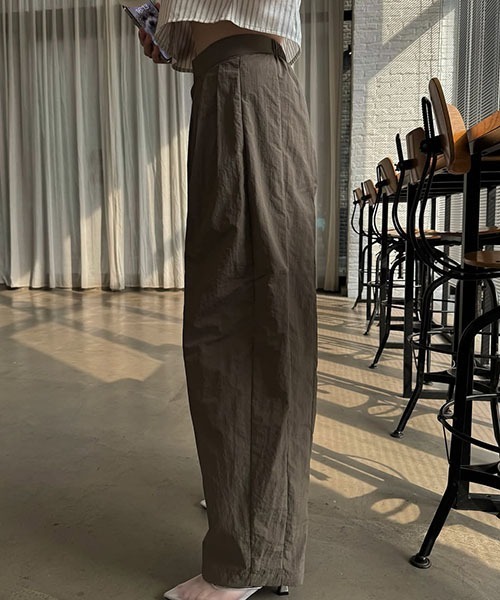 セール】tuck wide panel nylon PT（その他パンツ）｜WILLFULLY