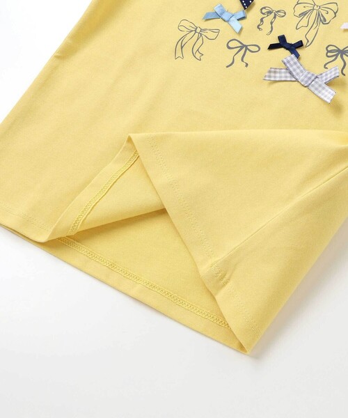 BeBe（ベベ）の「リボンいっぱい半袖天竺Tシャツ(90~150cm)（Tシャツ/カットソー・キッズ・イエロー/ネイビー・140cm/120cm/150cm/130cm/110cm）」の12枚目の写真