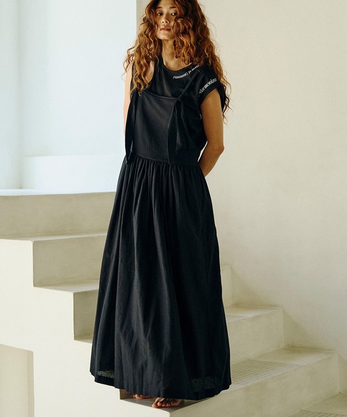 HLAADA（フラーダ）の「(HLAADA for ROSEBUD)JUMPER SKIRT OP（ワンピース・レディース・ブラック/ネイビー/ブラウン・ONE SIZE）」の2枚目の写真