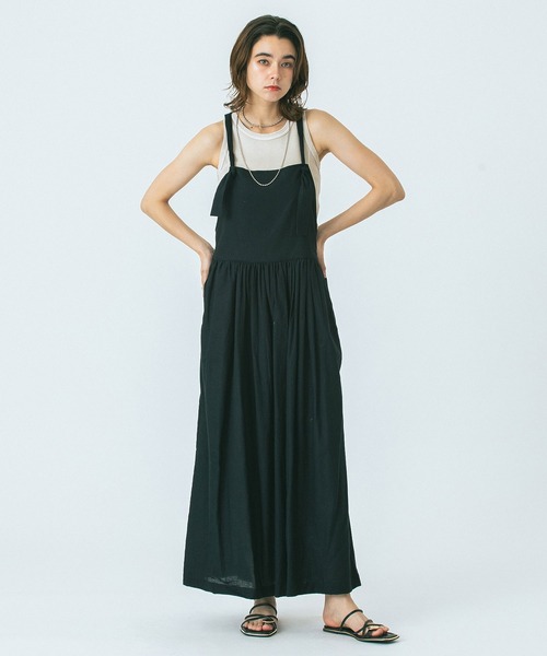 HLAADA（フラーダ）の「(HLAADA for ROSEBUD)JUMPER SKIRT OP（ワンピース・レディース・ブラック/ネイビー/ブラウン・ONE SIZE）」の5枚目の写真