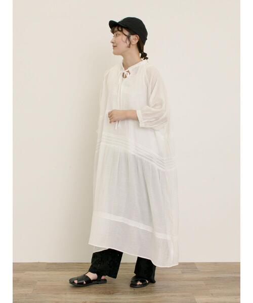 Samansa Mos2（サマンサ モスモス）の「【S/Mサイズ】◎レース切替ワンピース（ワンピース・レディース・オフホワイト/ピンク/ブラック・S/M）」の11枚目の写真