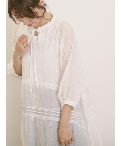 Samansa Mos2（サマンサ モスモス）の「【S/Mサイズ】◎レース切替ワンピース（ワンピース・レディース・オフホワイト/ピンク/ブラック・S/M）」の15枚目の写真