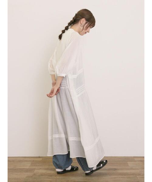 Samansa Mos2（サマンサ モスモス）の「【S/Mサイズ】◎レース切替ワンピース（ワンピース・レディース・オフホワイト/ピンク/ブラック・S/M）」の16枚目の写真