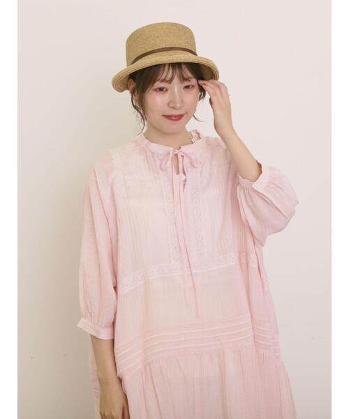 Samansa Mos2（サマンサ モスモス）の「【S/Mサイズ】◎レース切替ワンピース（ワンピース・レディース・オフホワイト/ピンク/ブラック・S/M）」の21枚目の写真