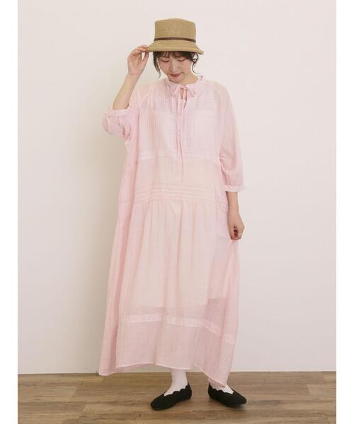 Samansa Mos2（サマンサ モスモス）の「【S/Mサイズ】◎レース切替ワンピース（ワンピース・レディース・オフホワイト/ピンク/ブラック・S/M）」の22枚目の写真