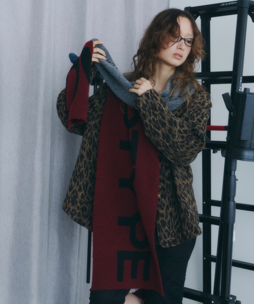 DTYYPE（ドタイプ）の「DTYYPEロゴマフラー（マフラー・レディース・レッド/ネイビー/グレー・FREE）」の10枚目の写真