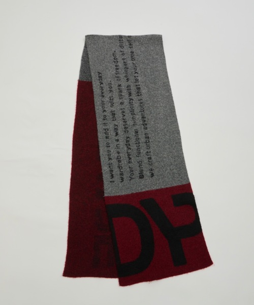 DTYYPE（ドタイプ）の「DTYYPEロゴマフラー（マフラー・レディース・レッド/ネイビー/グレー・FREE）」の5枚目の写真