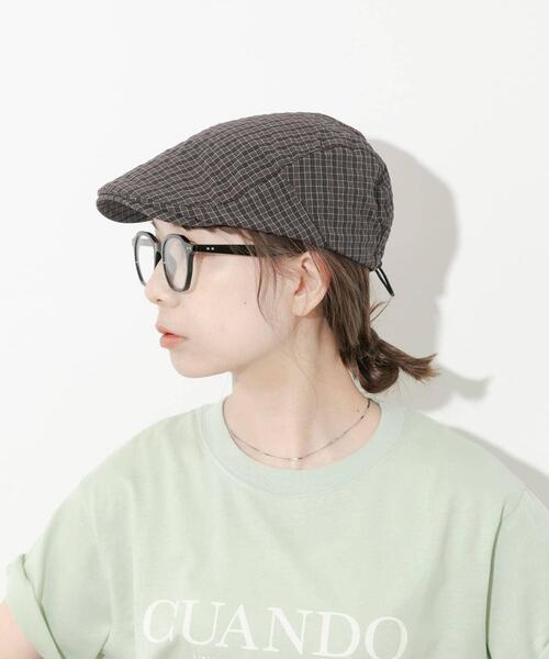 SMELLY（スメリー）の「ドロストチェックハンチング（ハンチング/ベレー帽・レディース・ブラウン/グレー・-）」の15枚目の写真