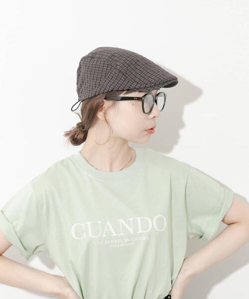 SMELLY（スメリー）の「ドロストチェックハンチング（ハンチング/ベレー帽・レディース・ブラウン/グレー・-）」の17枚目の写真