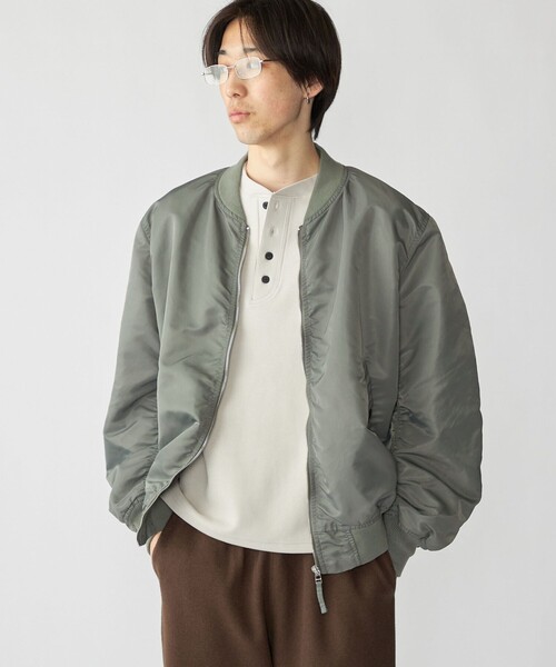 City Ambient Products(シティアンビエントプロダクツ)の「City Ambient Products: MA-1(MA-1・メンズ・ライトオリーブ/ライトグレー/ダークグレー・MEDIUM/SMALL/LARGE)」の7枚目の写真