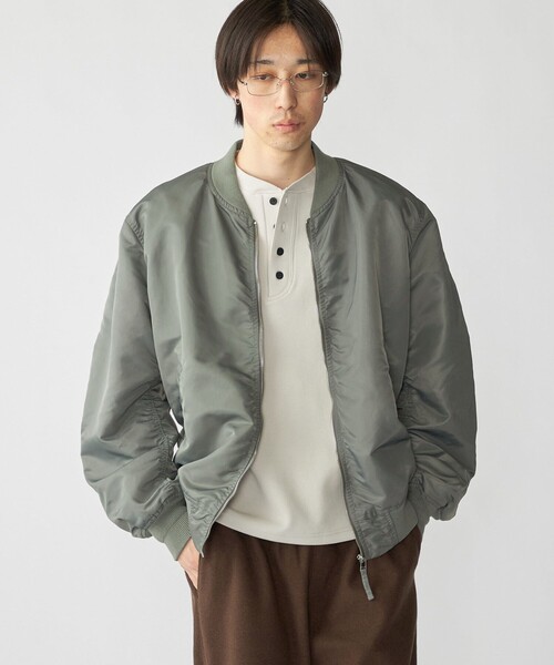 City Ambient Products(シティアンビエントプロダクツ)の「City Ambient Products: MA-1(MA-1・メンズ・ライトオリーブ/ライトグレー/ダークグレー・MEDIUM/SMALL/LARGE)」の8枚目の写真