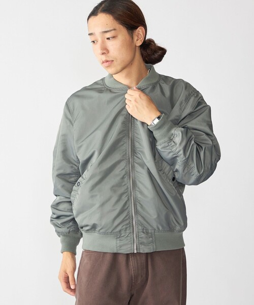 City Ambient Products(シティアンビエントプロダクツ)の「City Ambient Products: MA-1(MA-1・メンズ・ライトオリーブ/ライトグレー/ダークグレー・MEDIUM/SMALL/LARGE)」の14枚目の写真
