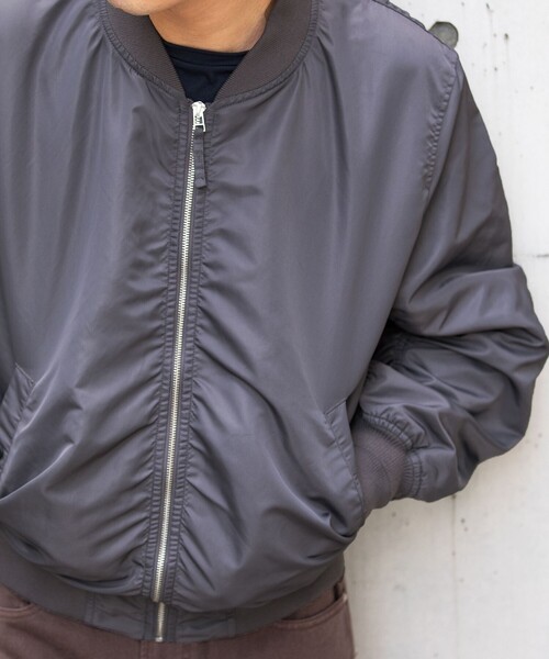 City Ambient Products(シティアンビエントプロダクツ)の「City Ambient Products: MA-1(MA-1・メンズ・ライトオリーブ/ライトグレー/ダークグレー・MEDIUM/SMALL/LARGE)」の21枚目の写真