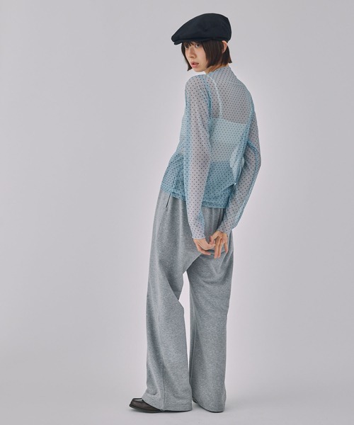 Unblend】ドット柄シアー長袖トップス MONO-MART LADY'S│MONO