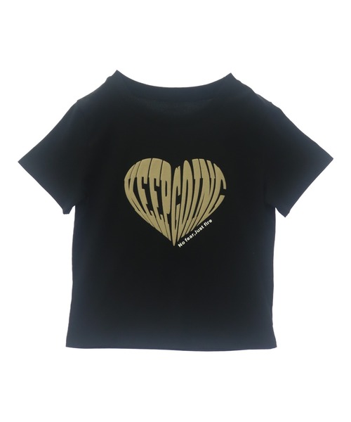 ANAP（アナップ）の「発泡 プリント ハート ロゴ タイト Tシャツ（Tシャツ/カットソー・レディース・ブラウン/ホワイト/レッド/ブラック・FREE）」の7枚目の写真