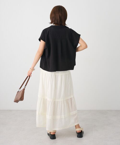(値下) Pjc 黒刺繍スカート　L 草花クロッチ スカート 黒×生成＋墨黒6色 – PJC ONLINE SHOP