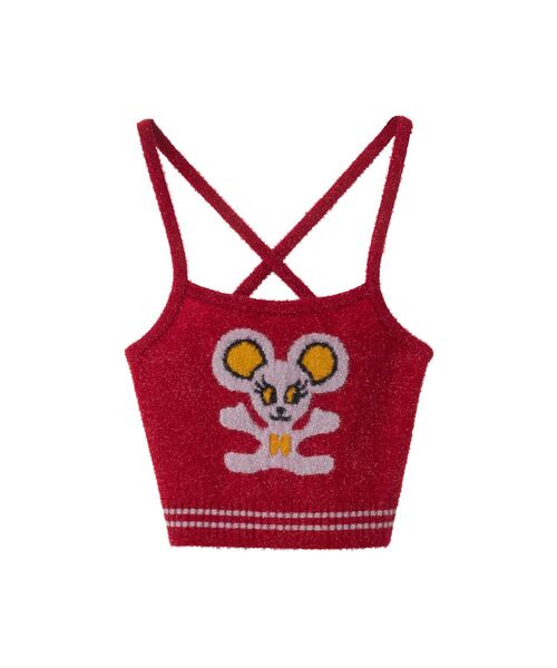 Hysteric Glamour レッドキャミソール HYSTERIC GROCERY キャミソール|HYSTERIC GLAMOUR WOMEN
