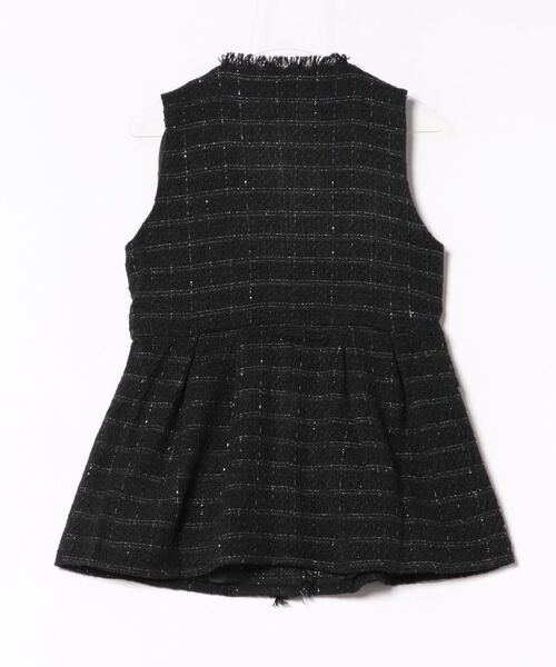 INTERPLANET（インタープラネット）の「ツイードペプラムパールボタンジレ（その他アウター・レディース・ブラック系その他/オフホワイト/ブラック・FREE）」の12枚目の写真