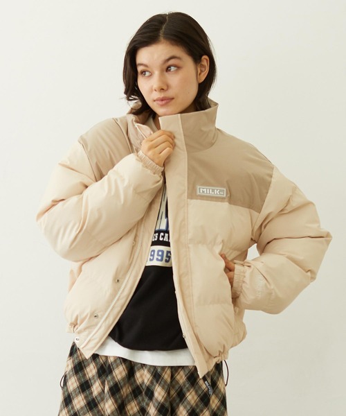 MILKFED ダウンジャケット BAR PATCH PUFFER JACKET（ダウンジャケット/コート）｜MILKFED