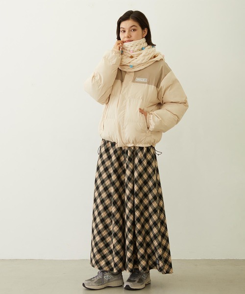 セール】BAR PATCH PUFFER JACKET（ダウンジャケット/コート