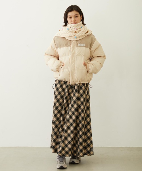 BAR PATCH PUFFER JACKET（ダウンジャケット/コート）｜MILKFED