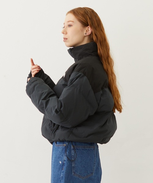 MILKFED.（ミルクフェド）の「BAR PATCH PUFFER JACKET（ダウンジャケット/コート・レディース・ブラック/オフホワイト/ライトピンク・S/M）」の4枚目の写真
