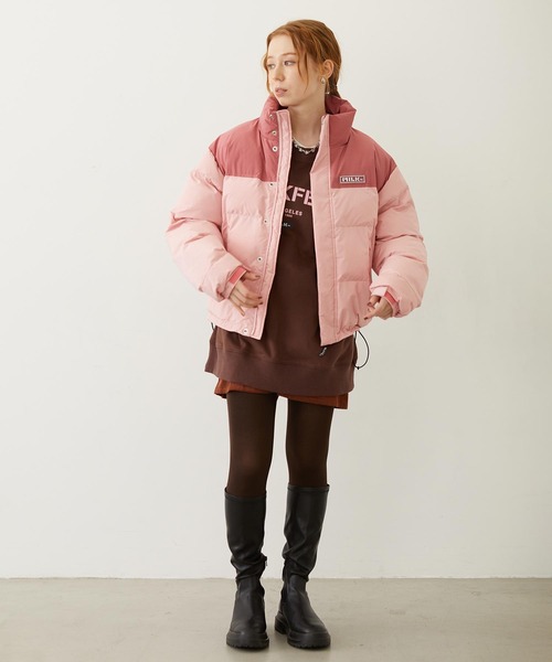 BAR PATCH PUFFER JACKET（ダウンジャケット/コート）｜MILKFED
