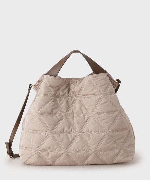 UNTITLED（アンタイトル）の「【追加】キルティングビッグトート（トートバッグ・レディース・ベージュ/ブラック・99）」の2枚目の写真