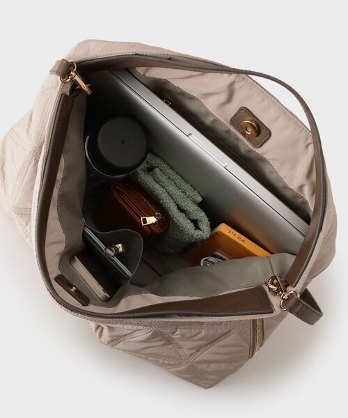 UNTITLED（アンタイトル）の「【追加】キルティングビッグトート（トートバッグ・レディース・ベージュ/ブラック・99）」の9枚目の写真