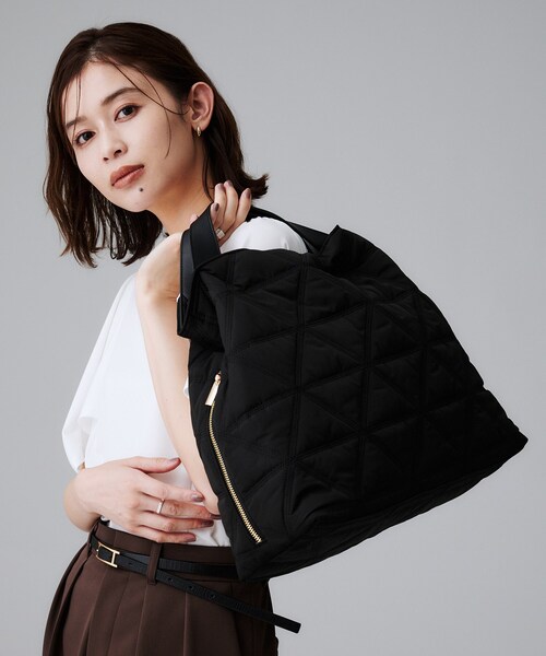 UNTITLED（アンタイトル）の「【追加】キルティングビッグトート（トートバッグ・レディース・ベージュ/ブラック・99）」の12枚目の写真