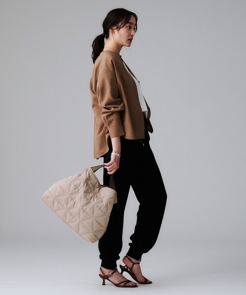 UNTITLED（アンタイトル）の「【追加】キルティングビッグトート（トートバッグ・レディース・ベージュ/ブラック・99）」の15枚目の写真