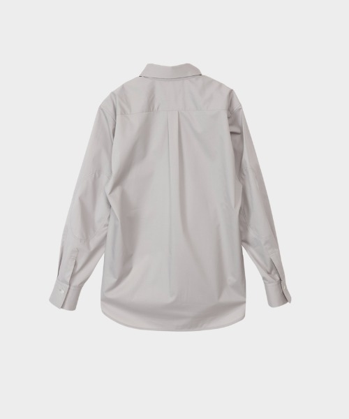 CINOH（チノ）の「エルボーパッチディテールシャツ（シャツ/ブラウス・メンズ・グレー/ブラック/ホワイト・46/38/44）」の7枚目の写真