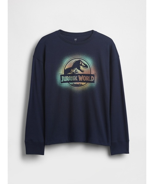 GAP（ギャップ）の「リラックスフィット グラフィックTシャツ（キッズ）（Tシャツ/カットソー・キッズ・ネイビー/ブラック・110cm/120cm/130cm/140cm/150cm/160cm）」の2枚目の写真