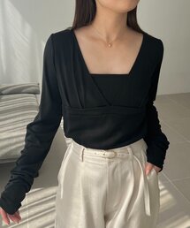 CAPRICIEUX LE'MAGE | 【WEB限定】深VネックロンT(Tシャツ/カットソー)