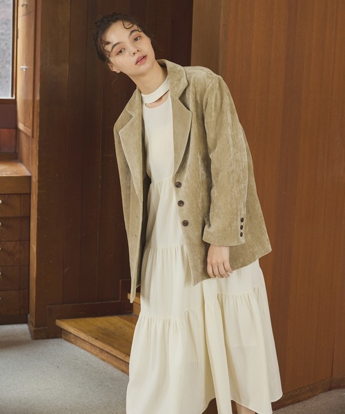 olun ルーズベーシックモールジャケット きりまる OLUN ollun きりまる ルーズベーシックモールジャケット