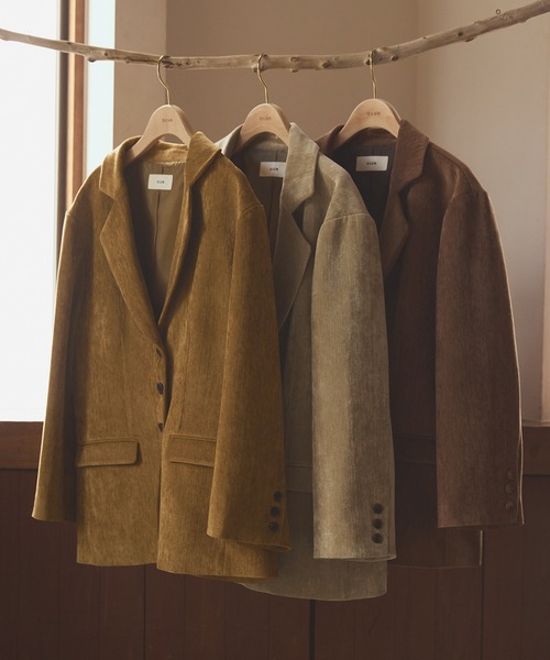 OLUN ollun きりまる ルーズベーシックモールジャケット ブラウン M OLUN(オルン)の「Loose basic mall jacket / ルーズベーシック
