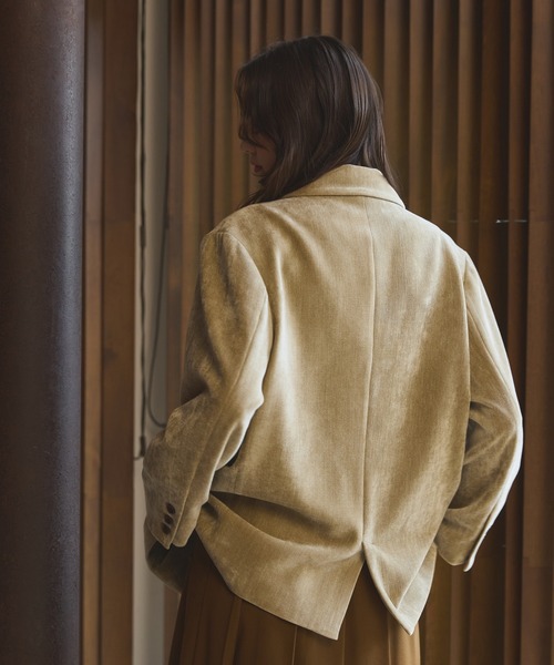 OLUN ルーズベーシックマールジャケット Mサイズ ブラウン Loose basic mall jacket / ルーズベーシックモールジャケット