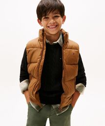   トミーキッズ　ダウンベスト TOMMY HILFIGER ダウンベスト アウター BOYS カラーブロック