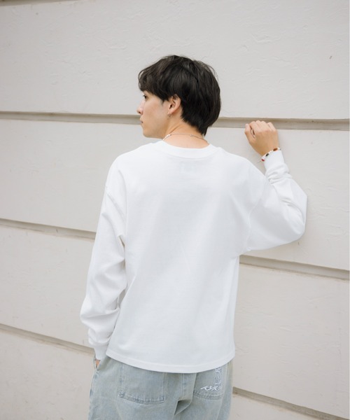 kaoyorinakami(カオヨリナカミ)の「GOOD long tee / グットロンT(Tシャツ/カットソー・メンズ・ホワイト/ブラック・SMALL/MEDIUM/LARGE/X-LARGE)」の10枚目の写真