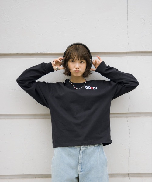 kaoyorinakami(カオヨリナカミ)の「GOOD long tee / グットロンT(Tシャツ/カットソー・メンズ・ホワイト/ブラック・SMALL/MEDIUM/LARGE/X-LARGE)」の18枚目の写真