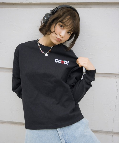 kaoyorinakami(カオヨリナカミ)の「GOOD long tee / グットロンT(Tシャツ/カットソー・メンズ・ホワイト/ブラック・SMALL/MEDIUM/LARGE/X-LARGE)」の14枚目の写真