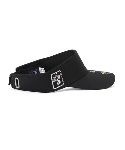 PEARLY GATES(パーリーゲイツ)の「【PEARLY GATES】PGロゴベーシックバイザー (UNISEX)(サンバイザー・レディース・ブラック・FREE)」の4枚目の写真
