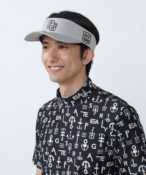 PEARLY GATES(パーリーゲイツ)の「【PEARLY GATES】PGロゴベーシックバイザー (UNISEX)(サンバイザー・レディース・ブラック・FREE)」の19枚目の写真