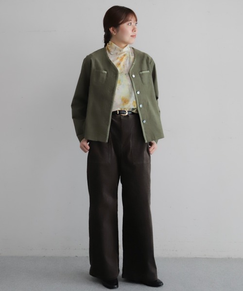 NOMBRE IMPAIR(ノンブルアンペール)の「水彩シアーメッシュ ハイネックP/O(Tシャツ/カットソー・レディース・イエロー/ピンク・FREE)」の8枚目の写真