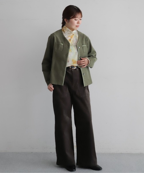 NOMBRE IMPAIR(ノンブルアンペール)の「水彩シアーメッシュ ハイネックP/O(Tシャツ/カットソー・レディース・イエロー/ピンク・FREE)」の7枚目の写真