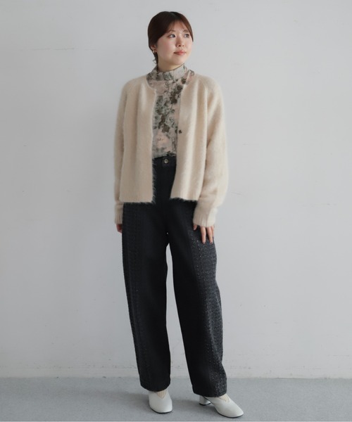 NOMBRE IMPAIR(ノンブルアンペール)の「水彩シアーメッシュ ハイネックP/O(Tシャツ/カットソー・レディース・イエロー/ピンク・FREE)」の15枚目の写真