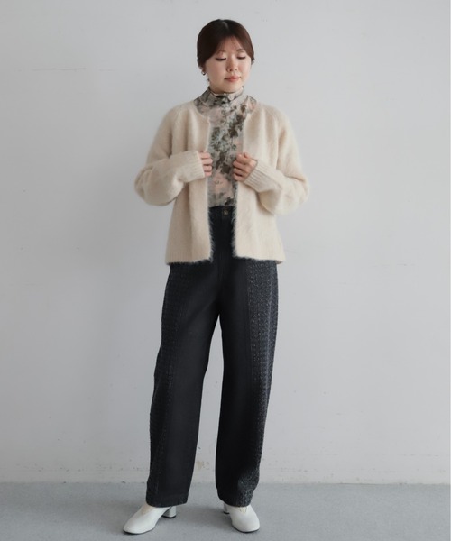 NOMBRE IMPAIR(ノンブルアンペール)の「水彩シアーメッシュ ハイネックP/O(Tシャツ/カットソー・レディース・イエロー/ピンク・FREE)」の16枚目の写真